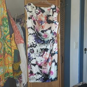 Suzi chin for maggy boutique  Silk dress 12NWT